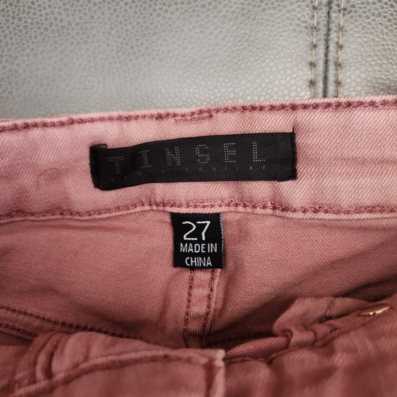 Tinsel Pink Denim Jean Shorts Jeans Size 27 From Stitch Fix - Picture 4 of 4